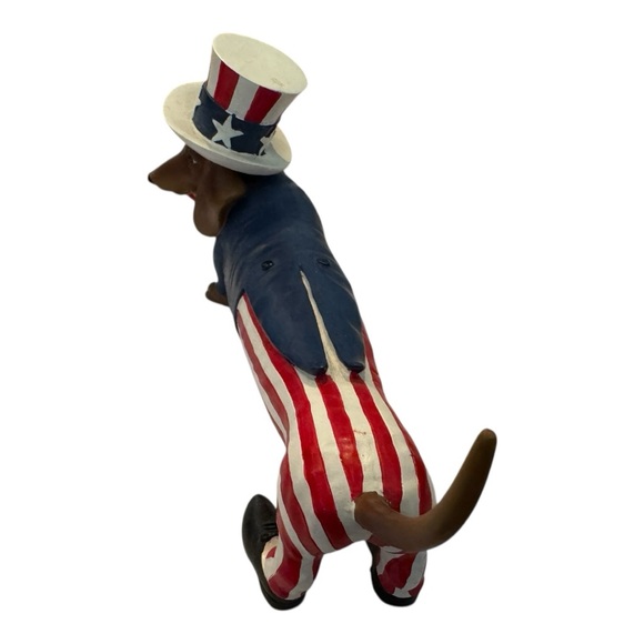 Westland Hot Diggity Dog Long May It Wave Patriotic USA Dachshund Figure 16511 - Picture 4 of 7